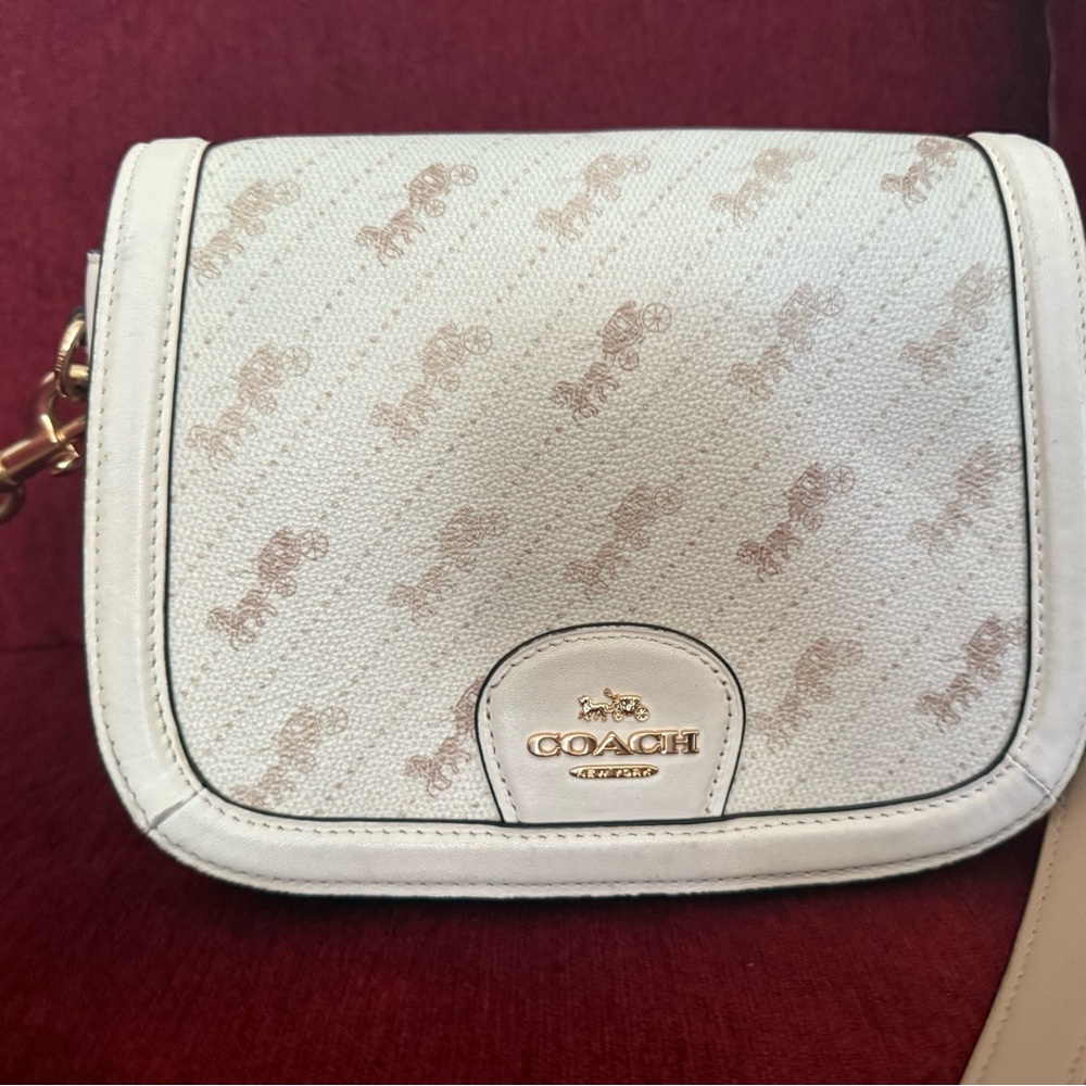 Coach Beige and Brown Crossbody Bag - Picture 3 of 5